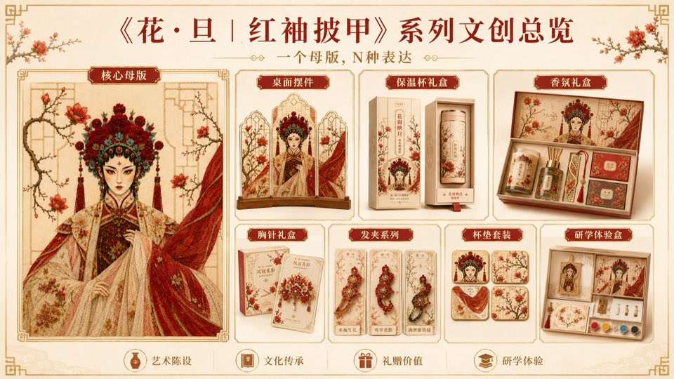 《红袖披甲》系列文创总览图